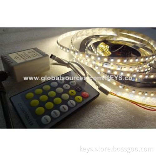 Single Chip LED 3528 (Warm White/White) 600 LEDs Color Temperature Adjustment LED Flexible Strip